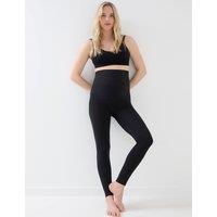 JoJo Maman Bb Cotton Rich High Waisted Maternity Leggings Black