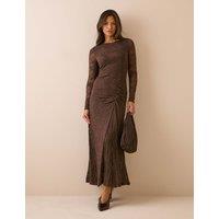 Nobody's Child Hailey Midi Dress Brown