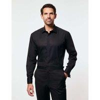 Hawes & Curtis Regular Fit Waffle Evening Shirt Black