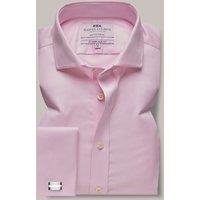 Hawes & Curtis Regular Fit Non-Iron Pure Cotton Herringbone Shirt Pink
