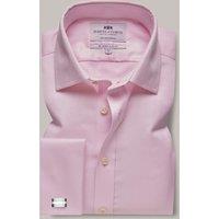 Hawes & Curtis Slim Fit Non-Iron Pure Cotton Herringbone Shirt Pink