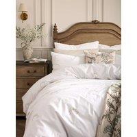 Historic Royal Palaces 2 Pack Pure Cotton Bow Pillowcases White