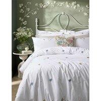 Historic Royal Palaces 2 Pack Pure Cotton Embroidered Pillowcases White Mix