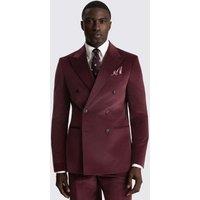 MOSS Tailored Fit Cord Stretch Suit Jacket Dark Berry