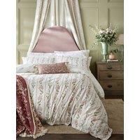 Historic Royal Palaces Pure Cotton Waistcoat Stripe Bedding Set Light Pink Mix
