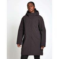 Jack Wolfskin Ice Flare Hooded Longline Parka Dark Grey
