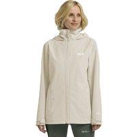 Jack Wolfskin Trailtime Waterproof Breathable Walking Jacket Ivory