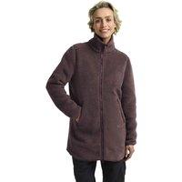 Jack Wolfskin High Curl Relaxed Longline Coat Dark Berry