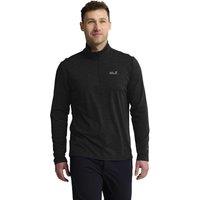 Jack Wolfskin Trail Breathable Half Zip Outdoor Fleece Black