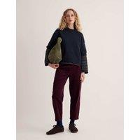 Seasalt Cornwall Pure Cotton Cord Ankle Grazer Joggers Purple
