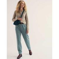Seasalt Cornwall Pure Cotton Cord Tapered Trousers Light Blue