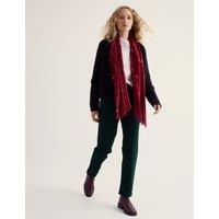 Seasalt Cornwall Cotton Rich Tapered Ankle Grazer Trousers Dark Green