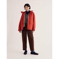 Seasalt Cornwall Waterproof Hooded Relaxed Rain Jacket Orange