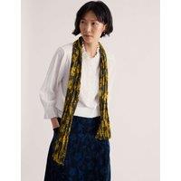 Seasalt Cornwall Pure Cotton Floral Scarf Yellow Mix