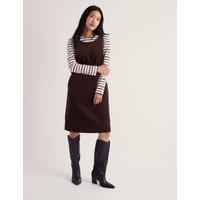 Seasalt Cornwall Pure Cotton Cord Knee Length Shift Dress Brown
