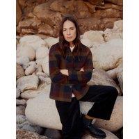 Seasalt Cornwall Wool Blend Checked Short Coat Multi