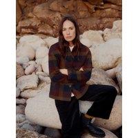 Seasalt Cornwall Wool Blend Checked Short Coat Multi