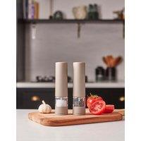 Cole & Mason Electric Ceramic Salt & Pepper Mill Set Cream