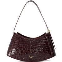 Dune London Leather Shoulder Bag Burgundy