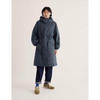 Seasalt Cornwall Hooded Longline Parka Coat Navy