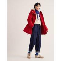 Seasalt Cornwall Cotton Rich Waterproof Hooded Raincoat Red