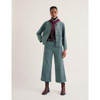 Seasalt Cornwall Pure Cotton Cord Cropped Trousers Blue