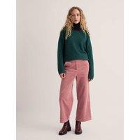 Seasalt Cornwall Pure Cotton Cord Cropped Trousers Pink