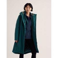 Seasalt Cornwall Waterproof Hooded Longline Parka Teal