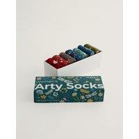 Seasalt Cornwall 7 Pack Patterned Ankle High Socks Multi