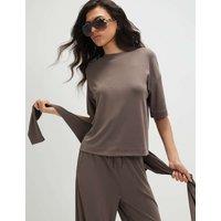 River Island Oversized T-Shirt Brown