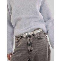Katie Loxton Faux Leather Buckle Waist Belt Light Grey