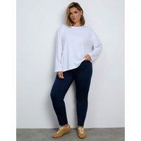 Live Unlimited London Pure Cotton Round Neck Top White