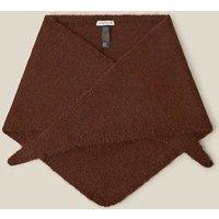 Monsoon Knitted Triangle Scarf Brown