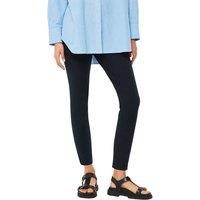 Whistles Cotton Rich Ankle Grazer Skinny Trousers Dark Navy