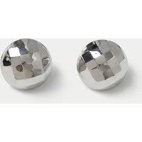 M&S Faceted Ball Stud Earrings Silver