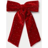 M&S Kids' Christmas Hotfix Bow Red