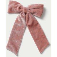M&S Kids' Christmas Pink Hotfix Bow Pink