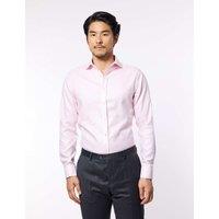 Hawes & Curtis Slim Fit Non-Iron Pure Cotton Textured Shirt Pink Mix