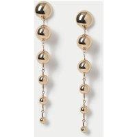 M&S Gradual Ball Drop Earrings Gold