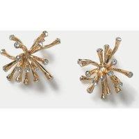 M&S Metal Spray Earrings Gold
