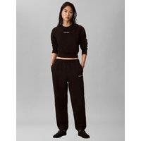 Calvin Klein Cotton Blend Cuffed Hem Lounge Joggers Black