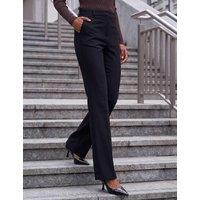 Roman Bootcut Trousers with Stretch Black
