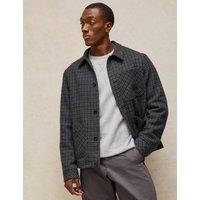 White Stuff Houndstooth Jacket with Wool Grey Mix