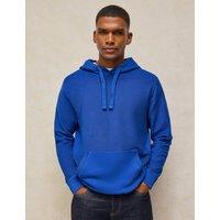 White Stuff Cotton Overhead Long Sleeve Hoodie Bright Blue