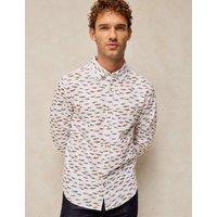 White Stuff Pure Cotton Bruton Oxford Shirt White Mix