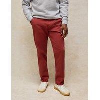 White Stuff Regular Fit Cotton Chinos Dark Red