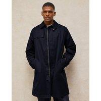 White Stuff Cotton Blend Mac Dark Navy