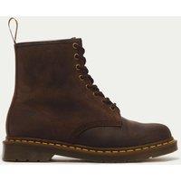 Dr Martens 1460 Crazy Horse Leather Ankle Boots Brown