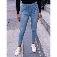 Roman Stretch Denim Elasticated Waist Jeggings Light Blue