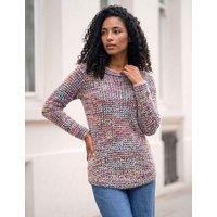 Roman Space Dyed Crew Neck Jumper Blue